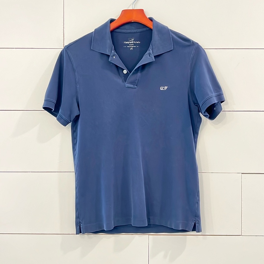 Vineyard Vines Cotton Blend Slim Fit Pique Polo